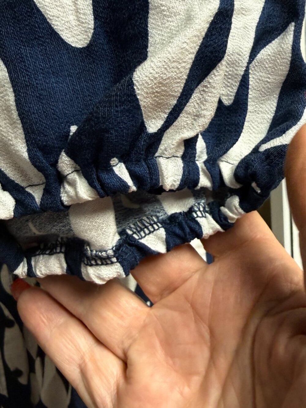 Beautiful Blue & White Midi-Dress MLLE GABRIELLE - Picture 6 of 9